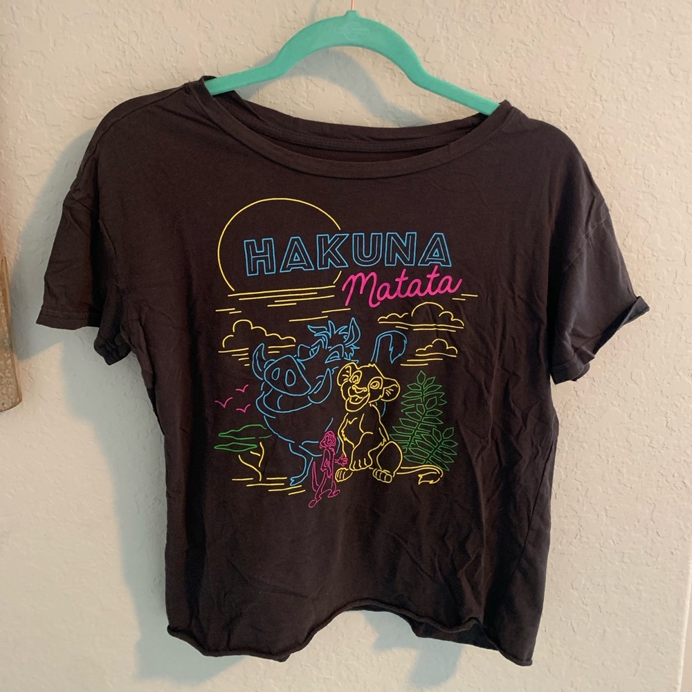 💪🏻👚 Disney The Lion King Hakuna Matata Tee Black Medium
